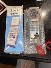 Vintage 80s/90s Retro Transparent See Through Clear Wall Telephone New picture