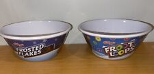 Vintage Kellogg's Frosted Flakes and Fruit Loops Cereal Bowls picture