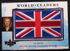 2022 DECISION 2022 WORLD LEADERS LIZ TRUSS FLAG PATCH CARD #WL64 picture