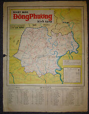 Extremely Rare - SAIGON - CITY MAP - December 1970 - Gia Dinh - VIETNAM WAR picture