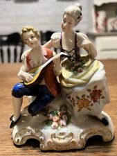WKC Grafenthal Thuringia Germany Weiss Porcelain Musician Figurine Couple picture