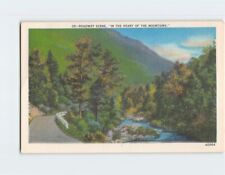 Postcard Roadway Scene in the Heart of the Mountains picture
