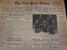 1944 MAY 2 NEW YORK TIMES - U. S. TRANSPORT IS SUNK, 498 LOST - NT 1731 picture