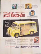 1948-1953 Dodge B1 B2 B3 Route Van Dealership Sales Poster 4' X 3'  Sales Poster picture