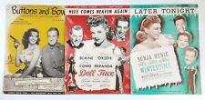 Vintage Original 1940s Hollywood Cinema Music Sheets Lot 4, Russel Hope Como picture