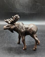 Vintage Cast Metal Bull Moose Figurine 5.5
