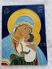 Creaziani Luciano, Italy Ceramic Tile  MADONNA MOTHER MARY AND CHILD JESUS picture