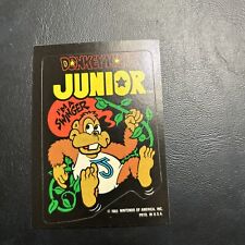 Jb12 video Game City 1993 Topps Nintendo Sticker Donkey Kong Junior Swinger picture