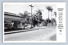 RPPC 1940'S. ANAPAMU STREET. RAY'S PHARMACY. SANTA BARBARA, CA. POSTCARD SZ23 picture