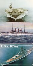 Lot Of 47 Postcards US Mitary Warships And 1 WWII Italian Water Boar Bomber. picture