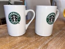 Collectable original 2008 set if 2 Starbucks coffee tea mugs mermaid logo picture