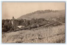 c1910's Erie Railroad Cattaraugus New York NY RPPC Photo Antique Postcard picture