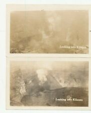 1930s Looking into Kilauea Volcano Hawaii 2 photos  picture