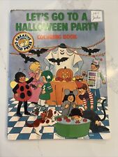 Vintage 1989 Let's Go To A Halloween Party Coloring Book picture
