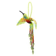 Beaded Hanging Hummingbird Colorful Home Décor (Olive Green Trans) picture