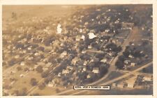 Reinbeck Iowa~Aerial View Residential District~Downtown~c1920s Real Photo~RPPC picture