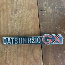 Datsun B210 GX Badge Emblem 76895 H7700 Nissan Sunny B 210 B-210 Vtg OEM 1973-78 picture