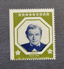 1947 Hollywood Star Stamp Claude Rains Actor Stamp picture