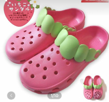 Strawberry Clog Sandals Sandals Slippers  Pink M Size 
