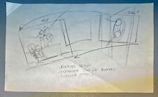 1990s Original Disney BONKERS Animation Storyboard Drawing Sketch Action Scene picture