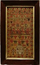 EARLY 19TH CENTURY HOUSE, MOTIF & ALPHABET SAMPLER BY J.HAY - 1838 picture
