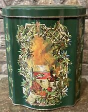 Vintage Christmas Tin Made For Avon In England picture