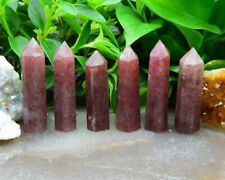 Wholesale Lot 1 Lb Natural Strawberry Quartz Obelisk Tower Crystal Wand Energy picture