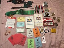BSA BOY SCOUT JAMBOREE CAMPOREE VINTAGE COINS PENS KEYCHAINS GUIDES FIRST AID  picture