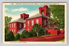 Owens VA-Virginia, Stratford, Birthplace of Robert E Lee, Vintage Postcard picture