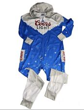 COORS LIGHT One Piece Hooded Suit “Made To Chill” Beer Pockets Adult Sz Medium picture