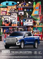 2014 Toyota Tundra Truck chrome - Original Advertisement Print Art Car Ad J625 picture