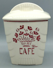 Vintage France Lunéville Faïence Small Coffee Canister picture