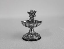Salt Cellar Classical Angel / Putti On Pedestal Shell - Silver 915 - Spain picture