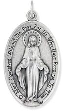 Medalla Dije Pendiente De La Virgen Milagrosa Doble Cara Hecho En Italia Calidad picture