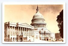 Postcard Washington DC US Capitol RPPC Photo undivided back pre 1907 Old Cars picture