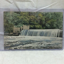 Vintage Postcard Huron River Scene Plymouth Ohio 1910 N.N.  picture