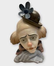 Lladro Pensive Clown Figurine Porcelain, Spain 1981 picture