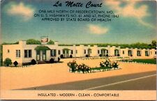 Linen Postcard La Motte Court U.S. Highway 61 and 67 in Fredericktown, Missouri picture