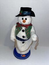 2004 Gemmy Animated Singing Cowboy Lasso Spinning Snowman Christmas Decoration picture
