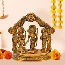 Brass Ram Laxman Sita Hanuman Darbar Murti Idol Figurine Temple Diwali Statue 7