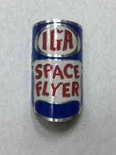 NOS vintage IGA SPACE FLYER  bicycle Head BADGE tag picture