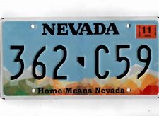NEVADA passenger 2018 license plate 