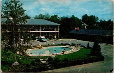 Poughkeepsie New York Binder's Motel near Vassar College Pool Car '60s Postcard  picture