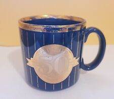 Fischer 50th Anniversary 1937 - 1987 Coffee Cup Mug Vintage Blue  picture