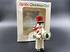 Spode Ornament Christmas Tree Snowman At Arms 3.5” W/Box picture