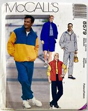 1996 McCalls Sewing Pattern 8579 Mens Jacket Vest Top Pants Shorts 38-40 14430 picture