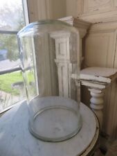 AMAZING OLD Vintage Large PYREX GLASS DOME Display CLOCHE 17 x 10 Thick Heavy picture