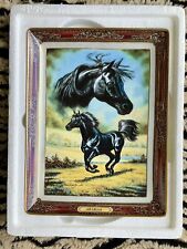 Arabian Horse Franklin Mint Heirloom Recommendation Porcelain Plate 24 KT picture