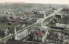 SW Albion MI 1910 Aerial Panoramic Residential Commercial & Industrial Districts picture