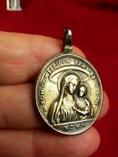 ANTIQUE 18TH CENTURY HOLY BODY AND BLOOD OF CHRIST O L OF GOOD COUNCIL MEDAL picture